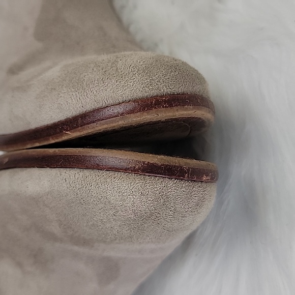 SAM EDELMAN Petty Taupe Suede Western Boho Preppy Zip Up Ankle Bootie Boots 10.5 - Picture 7 of 15